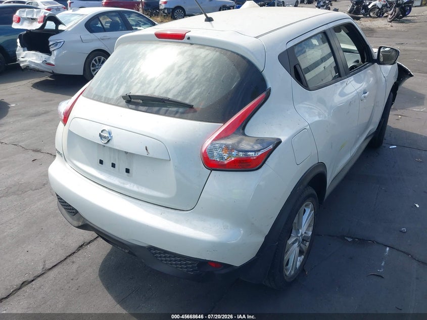 2016 Nissan Juke VIN JN8AF5MRXGT605097 IAAI salvage auction — FRONT END, Salvage Certificate (California), sold $25 on 2026-07-29 (photo 4)