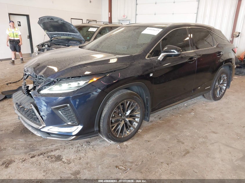 2020 Lexus Rx VIN 2T2YGMDA6LC051498 IAAI salvage auction — FRONT END, Clear (Michigan), sold $17,300 on 2026-08-26 (photo 2)