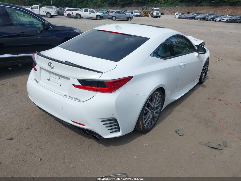 2015 Lexus Rc 350 VIN JTHSE5BC2F5002888 IAAI salvage auction — FRONT END, Salvage (Maine), sold $1,225 on 2026-07-31 (photo 4)