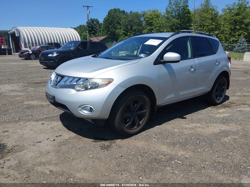 2009 Nissan Murano VIN JN8AZ18W39W111956 IAAI salvage auction — NORMAL WEAR, Clear (New Jersey), sold $625 on 2026-07-30 (photo 2)