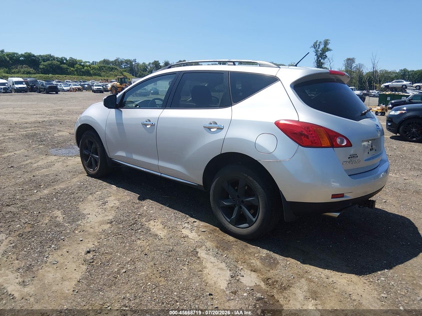 2009 Nissan Murano VIN JN8AZ18W39W111956 IAAI salvage auction — NORMAL WEAR, Clear (New Jersey), sold $625 on 2026-07-30 (photo 3)