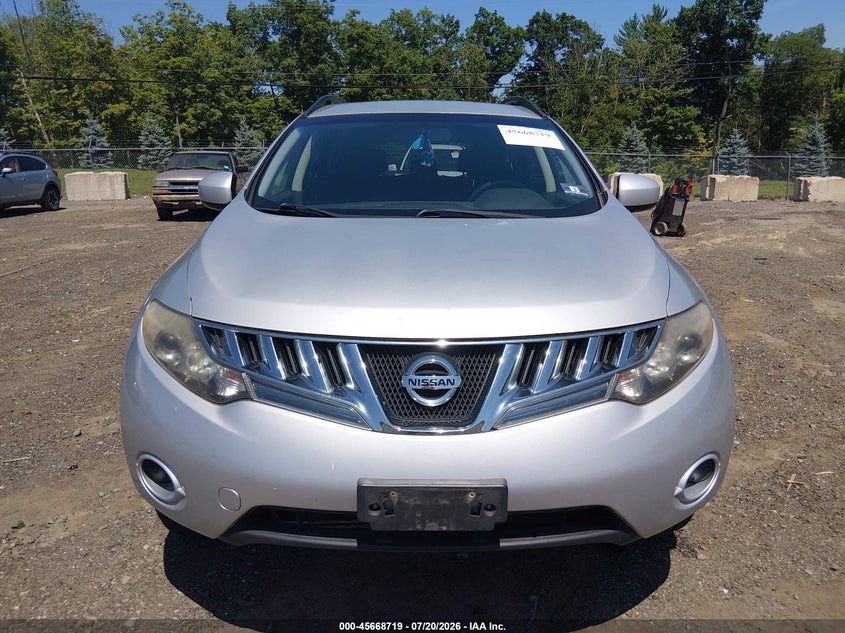 2009 Nissan Murano VIN JN8AZ18W39W111956 IAAI salvage auction — NORMAL WEAR, Clear (New Jersey), sold $625 on 2026-07-30 (photo 6)