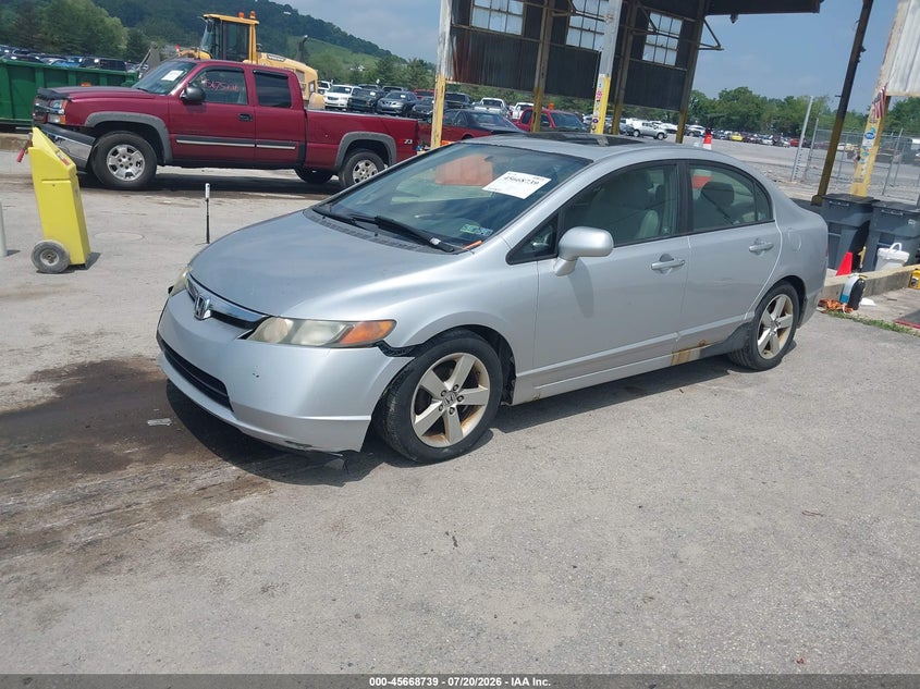 2006 Honda Civic VIN 1HGFA168X6L060466 IAAI salvage auction — NORMAL WEAR, Clear (Pennsylvania), sold $225 on 2026-07-23 (photo 2)