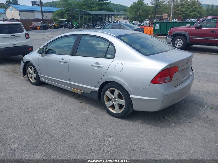2006 Honda Civic VIN 1HGFA168X6L060466 IAAI salvage auction — NORMAL WEAR, Clear (Pennsylvania), sold $225 on 2026-07-23 (photo 3)