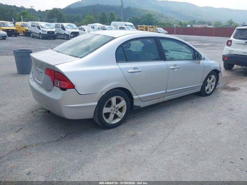 2006 Honda Civic VIN 1HGFA168X6L060466 IAAI salvage auction — NORMAL WEAR, Clear (Pennsylvania), sold $225 on 2026-07-23 (photo 4)