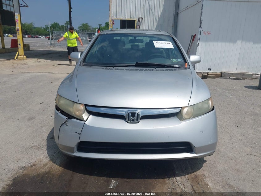 2006 Honda Civic VIN 1HGFA168X6L060466 IAAI salvage auction — NORMAL WEAR, Clear (Pennsylvania), sold $225 on 2026-07-23 (photo 6)