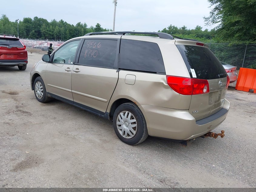 2008 Toyota Sienna VIN 5TDZK23C78S223504 IAAI salvage auction — NORMAL WEAR, Original (Maine), sold $25 on 2026-07-27 (photo 3)