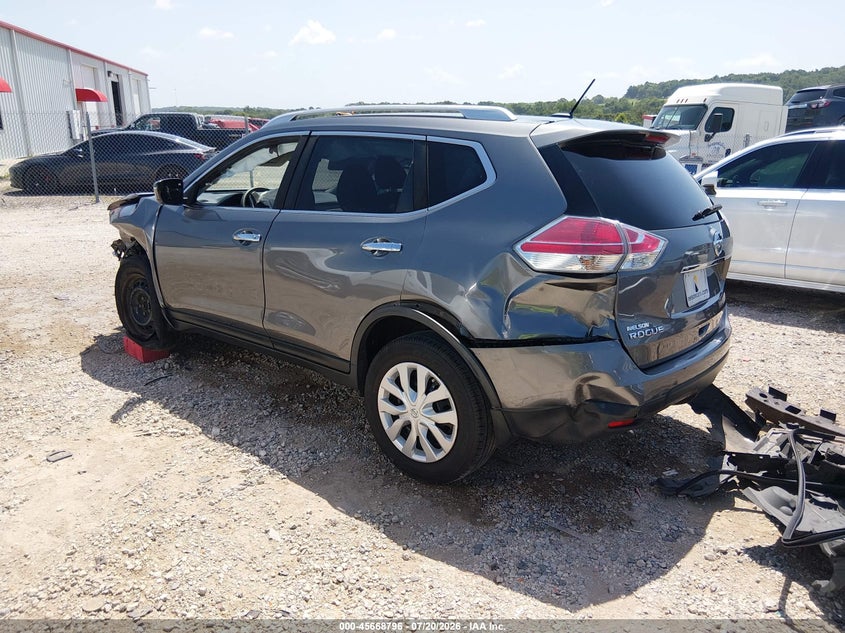 2016 Nissan Rogue VIN JN8AT2MT1GW019714 IAAI salvage auction — FRONT END, Clear (Arkansas), sold $600 on 2026-08-31 (photo 3)