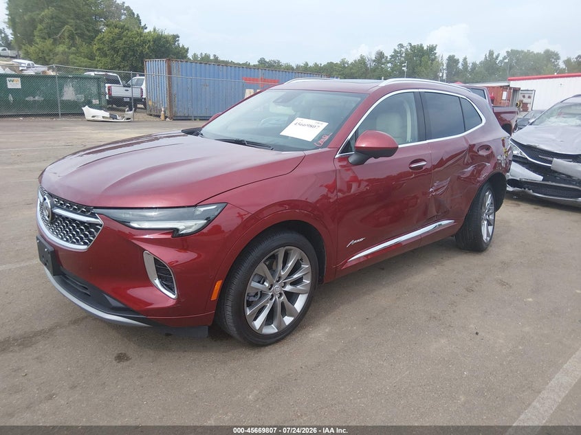 2022 Buick Envision VIN LRBFZRR4XND123054 IAAI salvage auction — REAR END, Wait Title, sold $8,500 on 2026-08-20 (photo 2)