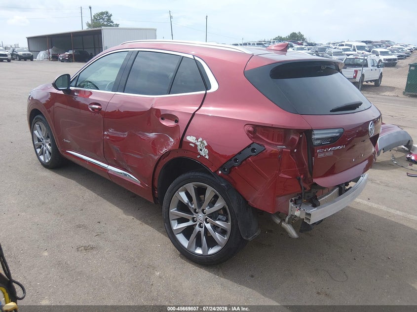 2022 Buick Envision VIN LRBFZRR4XND123054 IAAI salvage auction — REAR END, Wait Title, sold $8,500 on 2026-08-20 (photo 3)