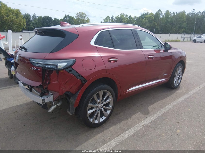 2022 Buick Envision VIN LRBFZRR4XND123054 IAAI salvage auction — REAR END, Wait Title, sold $8,500 on 2026-08-20 (photo 4)