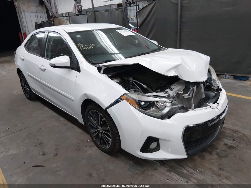 2016 Toyota Corolla VIN 2T1BURHE2GC709207 IAAI salvage auction — FRONT END, Salvage (Arizona), sold $2,850 on 2026-08-02 (photo 1)