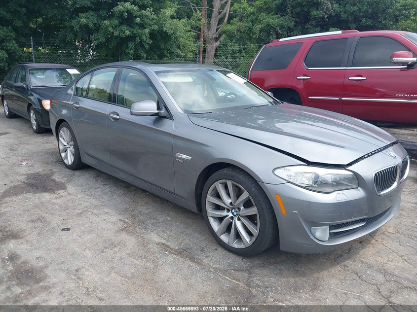 2011 BMW 5 series VIN WBAFU7C58BDU54018 IAAI salvage auction — FRONT END, Salvage (North Carolina), sold $2,700 on 2026-08-02 (photo 1)