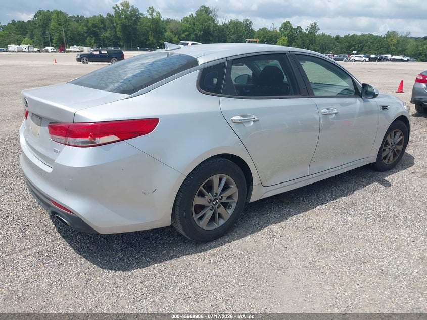 2016 Kia Optima VIN 5XXGT4L14GG105165 IAAI salvage auction — NORMAL WEAR, Salvage Title, sold $250 on 2026-07-29 (photo 4)