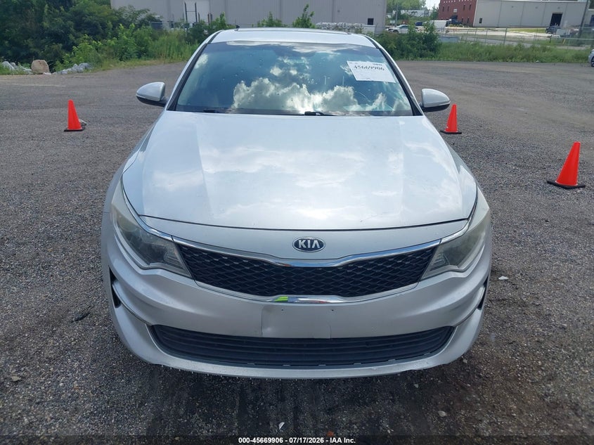 2016 Kia Optima VIN 5XXGT4L14GG105165 IAAI salvage auction — NORMAL WEAR, Salvage Title, sold $250 on 2026-07-29 (photo 6)