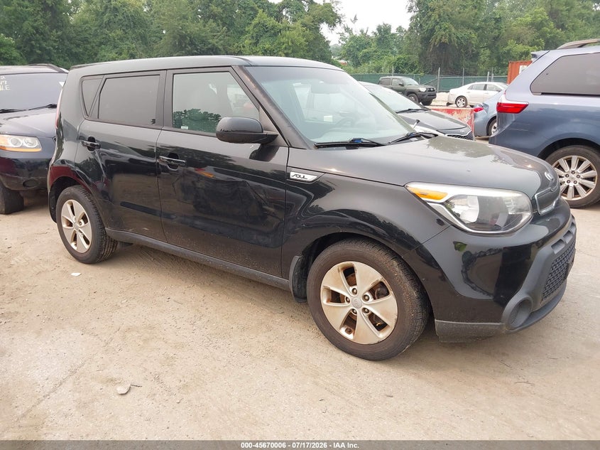 2016 Kia Soul VIN KNDJN2A21G7260345 IAAI salvage auction — NORMAL WEAR, Salvage Title, sold $1,400 on 2026-07-30 (photo 1)