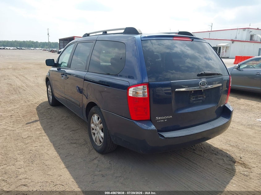 2006 Kia SEDONA VIN KNDMB233366029625 IAAI salvage auction — NORMAL WEAR, Clear (Maryland), sold $700 on 2026-07-29 (photo 3)