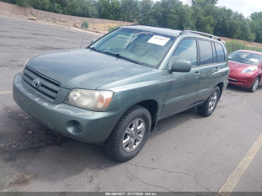 2004 Toyota Highlander VIN JTEEP21A040062228 IAAI salvage auction — NORMAL WEAR, Clear (Utah), sold $25 on 2026-07-30 (photo 2)
