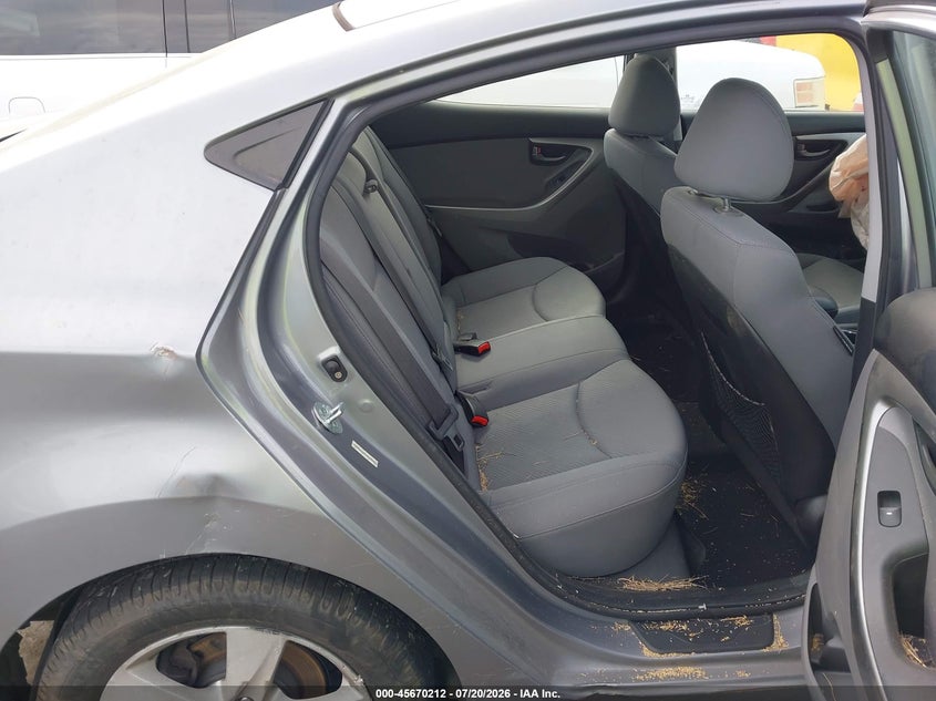 2013 Hyundai Elantra VIN KMHDH4AE1DU938966 IAAI salvage auction — NORMAL WEAR, Clear - Dealer Only (California), sold $25 on 2026-07-30 (photo 8)