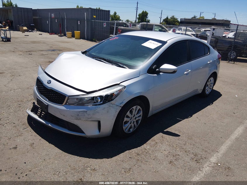 2017 Kia Forte VIN 3KPFK4A73HE066455 IAAI salvage auction — FRONT END, Salvage Title, sold $775 on 2026-08-01 (photo 2)