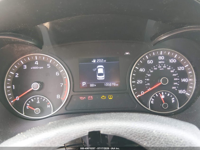 2020 Kia Optima VIN 5XXGT4L37LG399768 IAAI salvage auction — NORMAL WEAR, Clear (Pennsylvania), sold $225 on 2026-07-30 (photo 7)