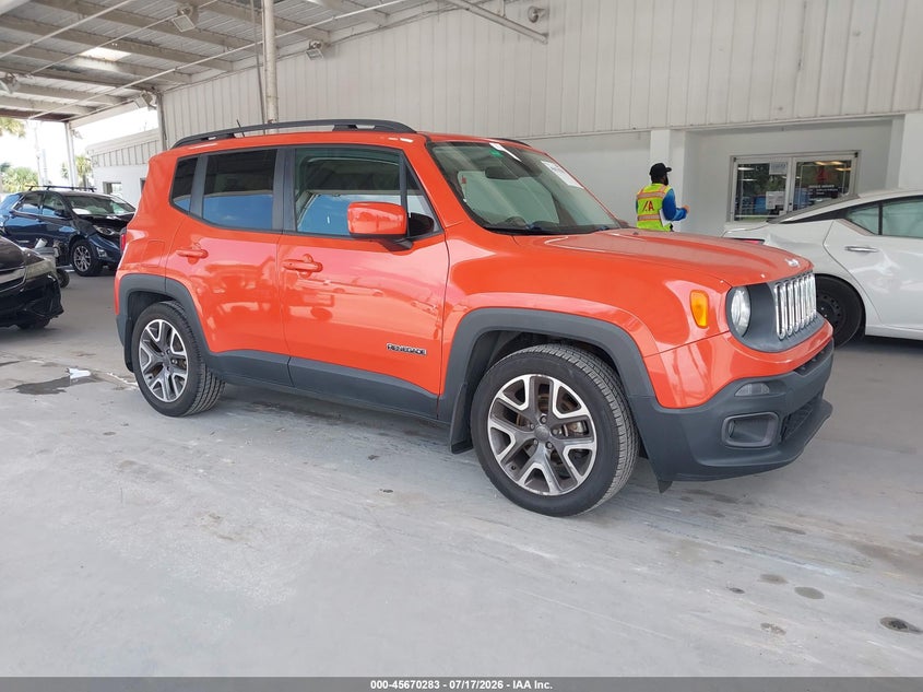 2016 Jeep Renegade VIN ZACCJABT7GPC54848 IAAI salvage auction — NORMAL WEAR, Clear (Florida), sold $2,225 on 2026-08-01 (photo 1)