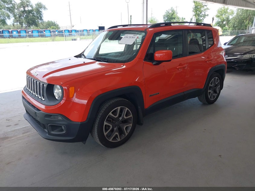 2016 Jeep Renegade VIN ZACCJABT7GPC54848 IAAI salvage auction — NORMAL WEAR, Clear (Florida), sold $2,225 on 2026-08-01 (photo 2)
