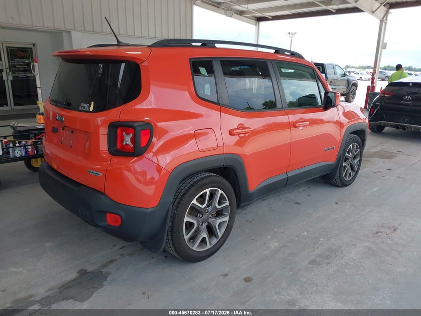 2016 Jeep Renegade VIN ZACCJABT7GPC54848 IAAI salvage auction — NORMAL WEAR, Clear (Florida), sold $2,225 on 2026-08-01 (photo 4)
