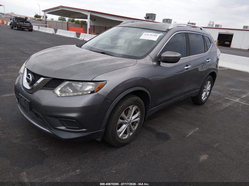2016 Nissan Rogue VIN KNMAT2MV1GP689853 IAAI salvage auction — NORMAL WEAR, Clear (Nevada), sold $1,650 on 2026-07-31 (photo 2)