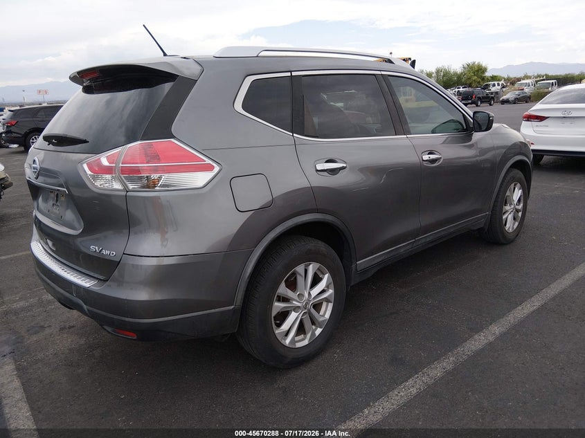 2016 Nissan Rogue VIN KNMAT2MV1GP689853 IAAI salvage auction — NORMAL WEAR, Clear (Nevada), sold $1,650 on 2026-07-31 (photo 4)