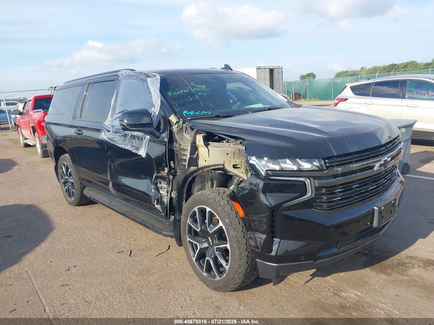 2021 Chevrolet Suburban VIN 1GNSKEKD2MR215775 — IAAI salvage auction photo