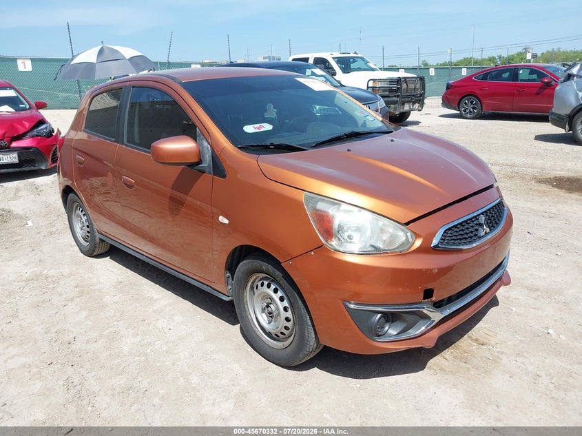 2017 Mitsubishi Mirage VIN ML32A3HJ3HH002717 IAAI salvage auction — FRONT & REAR, Wait Title, sold $1,200 on 2026-09-06 (photo 1)