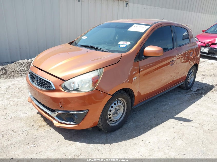 2017 Mitsubishi Mirage VIN ML32A3HJ3HH002717 IAAI salvage auction — FRONT & REAR, Wait Title, sold $1,200 on 2026-09-06 (photo 2)