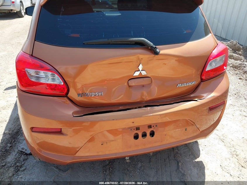 2017 Mitsubishi Mirage VIN ML32A3HJ3HH002717 IAAI salvage auction — FRONT & REAR, Wait Title, sold $1,200 on 2026-09-06 (photo 6)