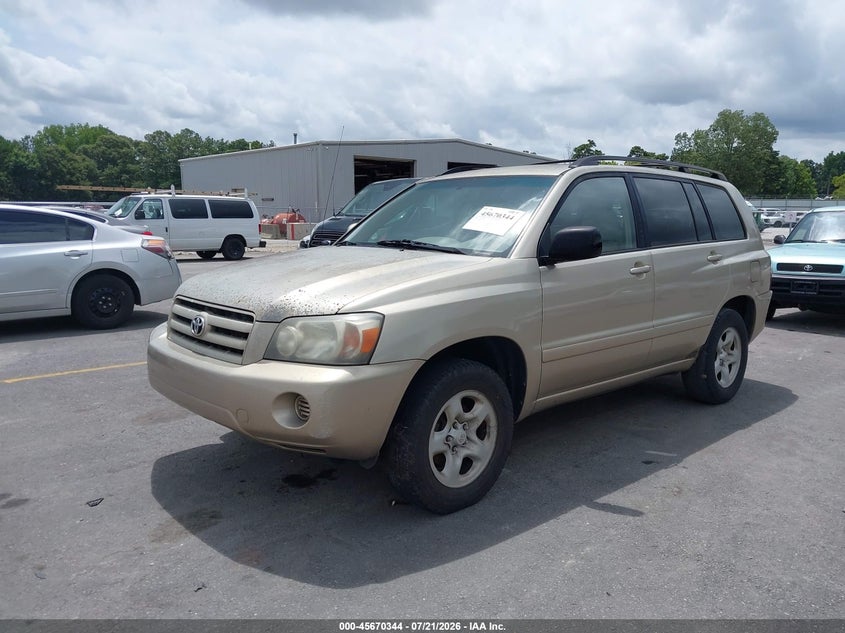 2006 Toyota Highlander VIN JTEGD21A860154840 IAAI salvage auction — NORMAL WEAR, Clear (Georgia), sold $25 on 2026-07-29 (photo 2)