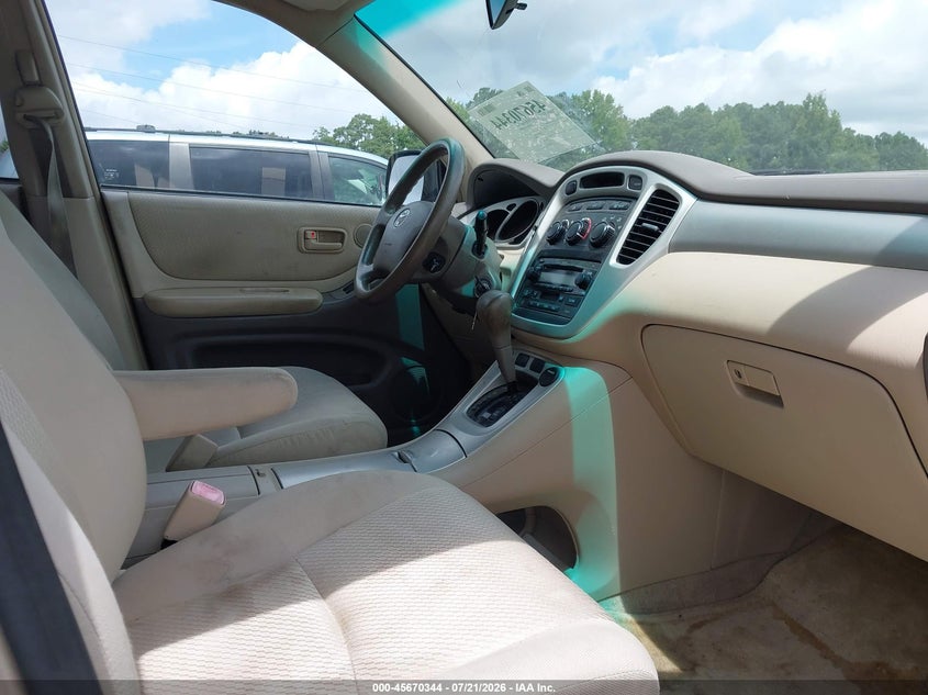 2006 Toyota Highlander VIN JTEGD21A860154840 IAAI salvage auction — NORMAL WEAR, Clear (Georgia), sold $25 on 2026-07-29 (photo 5)