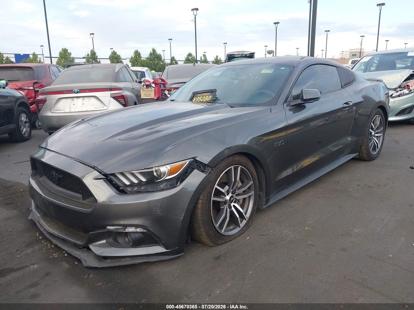2016 Ford Mustang VIN 1FA6P8CF3G5318136 IAAI salvage auction — FRONT END, Salvage Certificate (California), sold $8,125 on 2026-08-21 (photo 6)