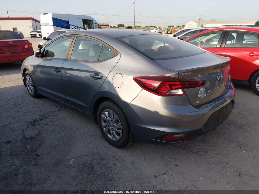 2019 Hyundai Elantra VIN KMHD74LF7KU848842 IAAI salvage auction — NORMAL WEAR, Original (Texas), sold $1,650 on 2026-07-27 (photo 3)
