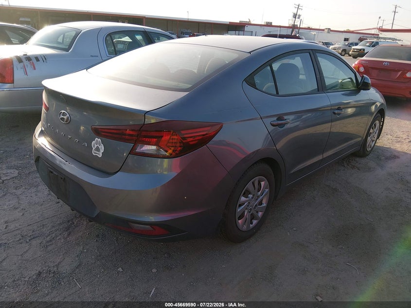 2019 Hyundai Elantra VIN KMHD74LF7KU848842 IAAI salvage auction — NORMAL WEAR, Original (Texas), sold $1,650 on 2026-07-27 (photo 4)