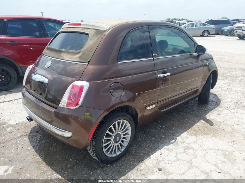 2015 Fiat 500c VIN 3C3CFFER0FT501637 IAAI salvage auction — NORMAL WEAR, Original (Texas), sold $1,100 on 2026-08-17 (photo 4)