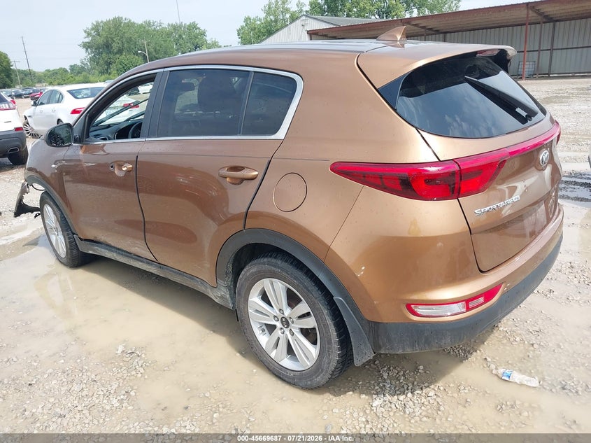 2019 Kia Sportage VIN KNDPM3AC3K7622020 IAAI salvage auction — THEFT, Salvage Title, sold $2,400 on 2026-08-02 (photo 3)