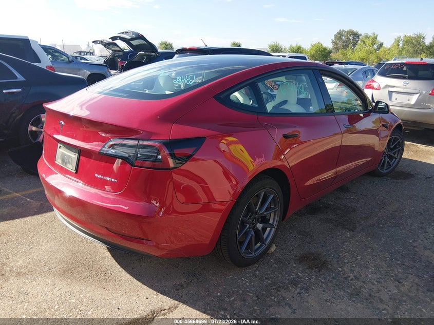 2023 Tesla Model 3 VIN 5YJ3E1EB2PF631486 IAAI salvage auction — FRONT END, Salvage (Colorado), sold $9,975 on 2026-09-11 (photo 4)