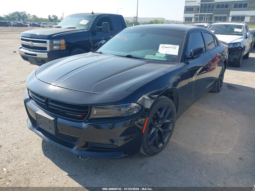 2022 Dodge Charger VIN 2C3CDXBG3NH129880 IAAI salvage auction — REAR END, Salvage (Texas), sold $8,500 on 2026-08-07 (photo 2)