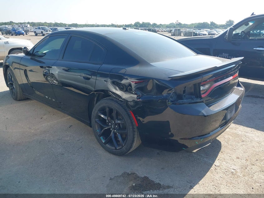 2022 Dodge Charger VIN 2C3CDXBG3NH129880 IAAI salvage auction — REAR END, Salvage (Texas), sold $8,500 on 2026-08-07 (photo 3)