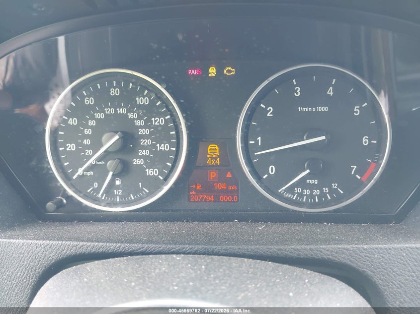 2011 BMW X5 VIN 5UXZV8C58BLL67940 IAAI salvage auction — NORMAL WEAR, Clear (Massachusetts), sold $1,100 on 2026-07-31 (photo 7)