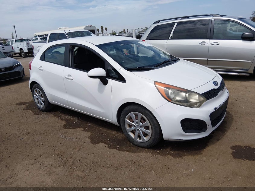2012 Kia Rio VIN KNADM5A32C6092660 IAAI salvage auction — NORMAL WEAR, Salvage Title, sold $175 on 2026-07-29 (photo 1)