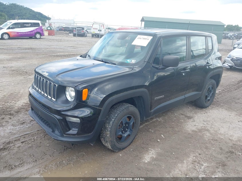 2019 Jeep Renegade VIN ZACNJBA13KPJ90019 IAAI salvage auction — NORMAL WEAR, Clear (Pennsylvania), sold $1,000 on 2026-08-04 (photo 2)