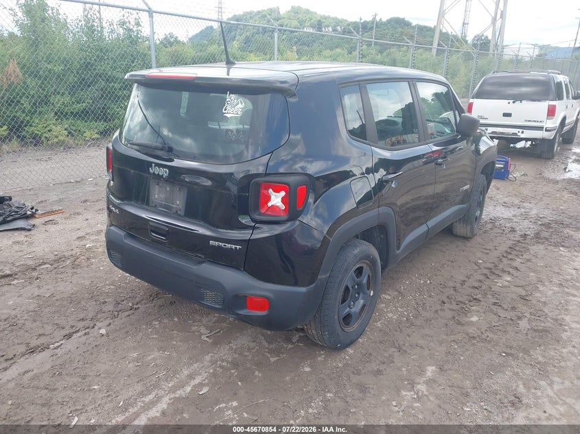 2019 Jeep Renegade VIN ZACNJBA13KPJ90019 IAAI salvage auction — NORMAL WEAR, Clear (Pennsylvania), sold $1,000 on 2026-08-04 (photo 4)
