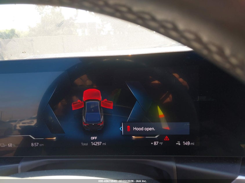 2023 BMW I4 VIN WBY73AW07PFR20474 IAAI salvage auction — REAR END, Salvage Title, sold $17,100 on 2026-07-31 (photo 7)