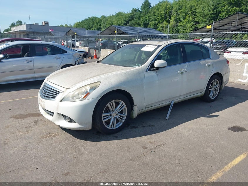 2013 Infiniti G VIN JN1CV6AR5DM759937 IAAI salvage auction — NORMAL WEAR, Clear (Connecticut), sold $350 on 2026-07-23 (photo 2)